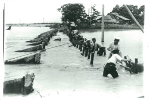 庄川洪水、放生津潟の潮止提を破壊（1934年7月24日）